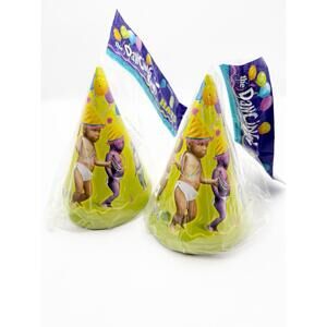 Ally McBeal The Dancing baby Party Hats 2 Packs Of 8 Each 16 Total Y2K Party Vtg